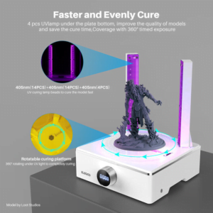 ELEGOO Mercury XS Bundle Washing & Curing Station - Front View