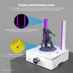 ELEGOO Mercury XS Bundle Washing & Curing Station - Front View