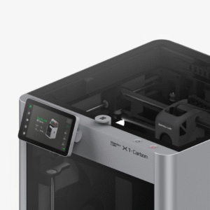 Bambu Lab X1 Carbon FDM 3D Printer - Top Gantry and Control Panel Detail