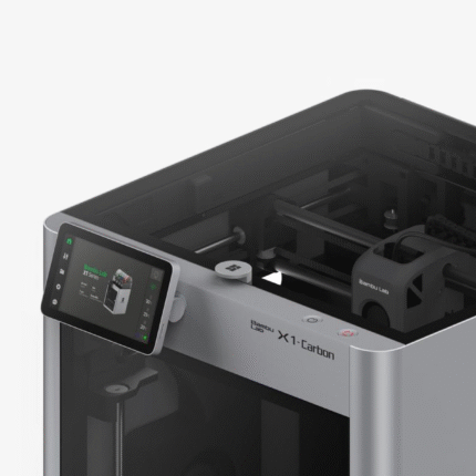 Bambu Lab X1 Carbon FDM 3D Printer - Top Gantry and Control Panel Detail