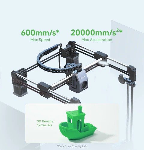Creality K1 SE 3D Printer - Rear View