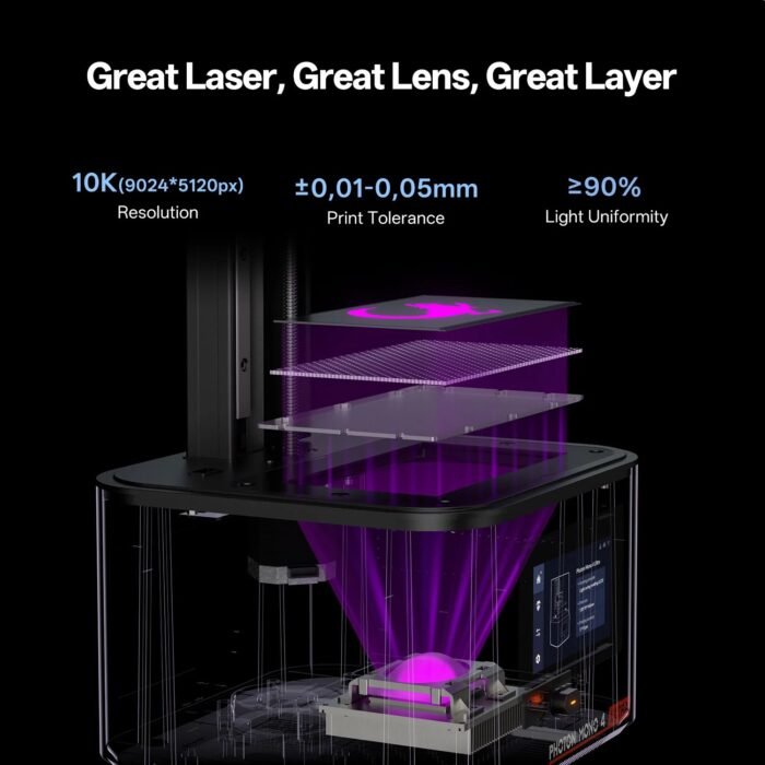 Anycubic Photon Mono 4 Ultra Resin 3D Printer | 10K | 153.4 × 87 × 165mm - Image 5