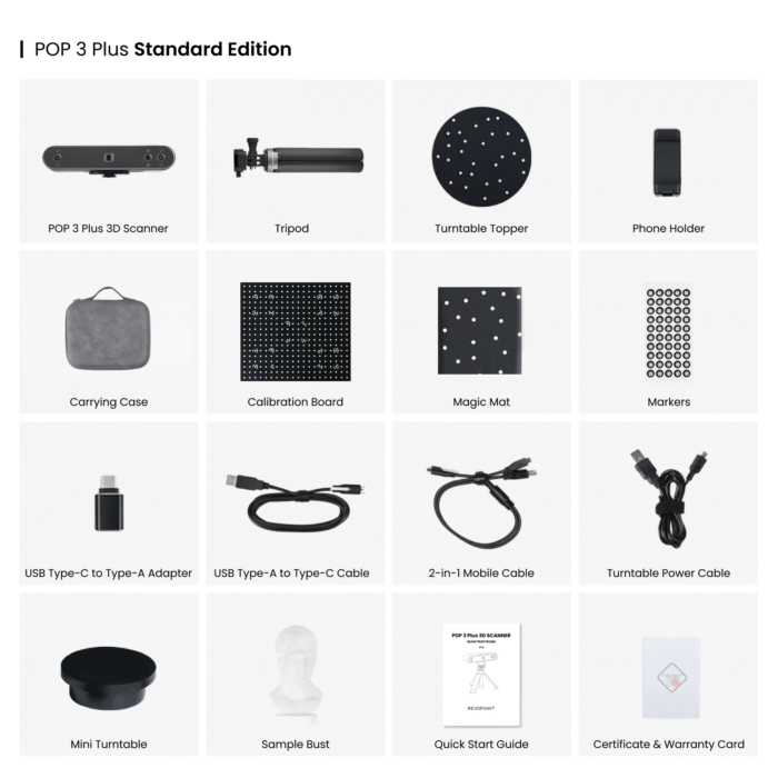 Revopoint POP 3 Plus The Handheld 3D Scanner with Color Scans - Image 5