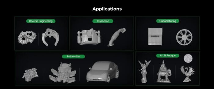 Creality Raptor Pro 3D Scanner - Applications