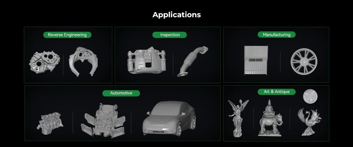 Creality Raptor Pro 3D Scanner - Applications