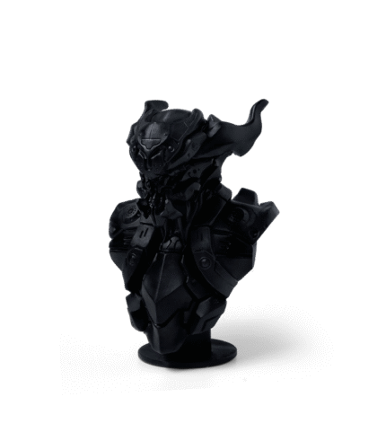Black bust 3D printed in Phrozen Engineering Rigid Rock-Black Stiff Resin