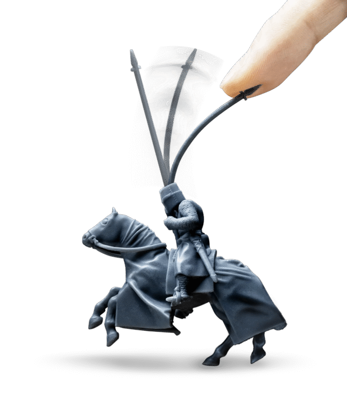 Phrozen High-Resolution RPG Resin - Gray flexible printed horse rider