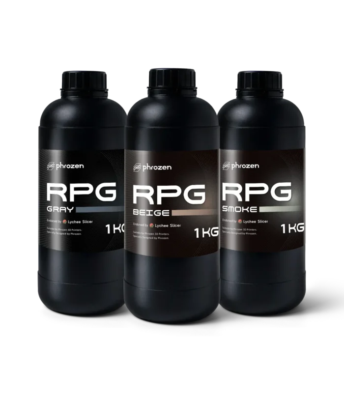 Phrozen High-Resolution RPG Resin - Gray, Beige and Smoke 1 kg bottles