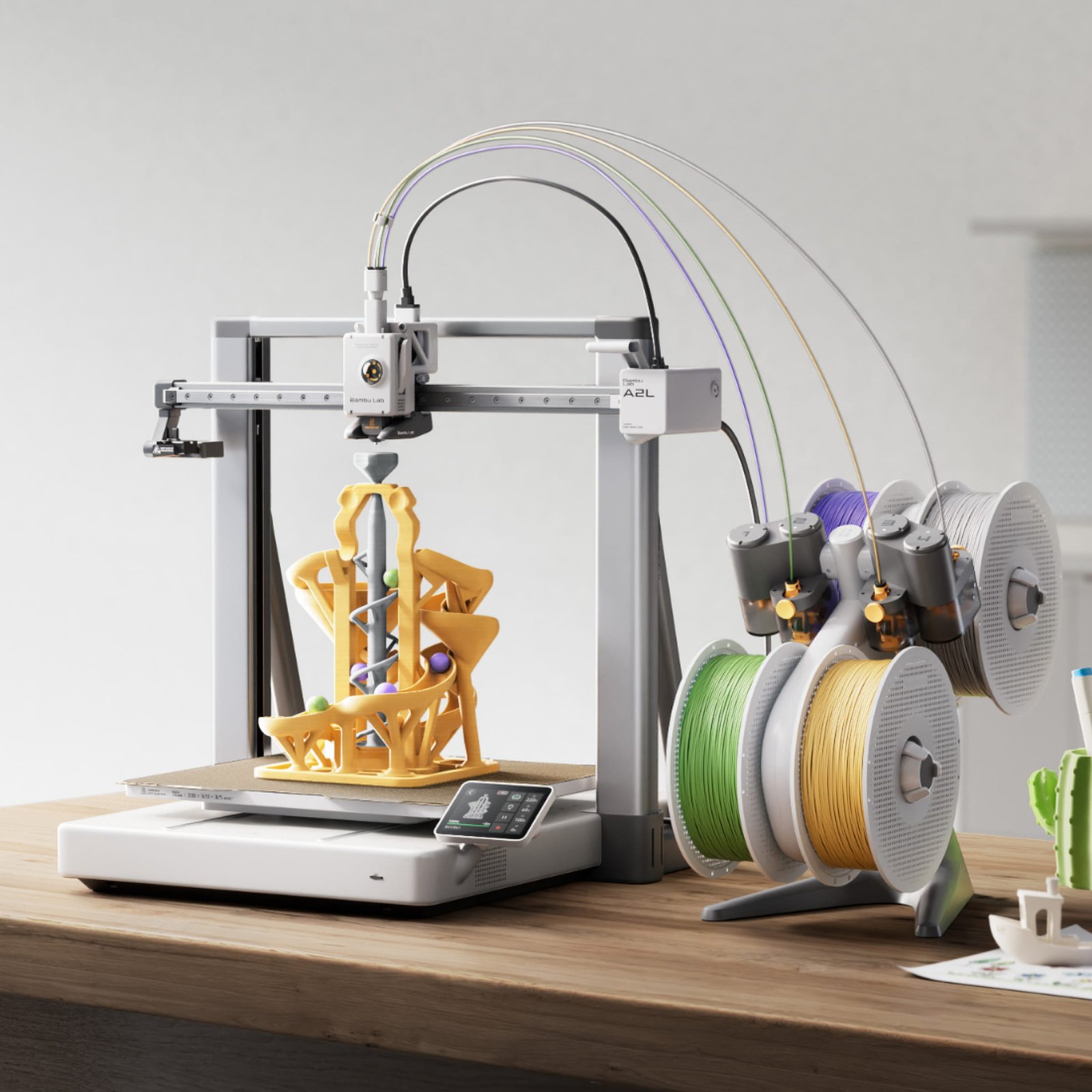 Bambu Lab A2L Combo 3D Printer with AMS Lite installed