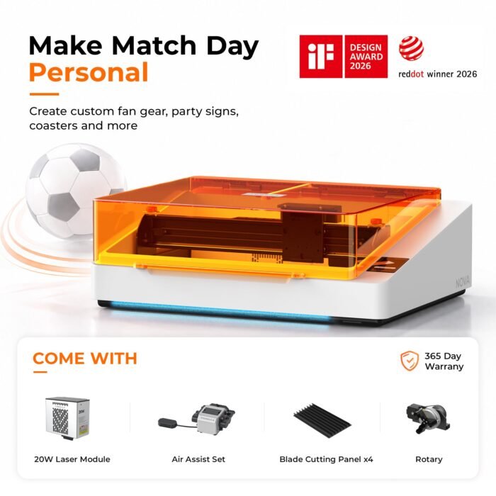 Toocaa NOVA Plus-20W Laser Engraver - Creator Bundle Accessories