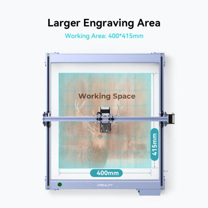 Creality CR-Falcon 5W Laser Engraver & Cutter - Engraving Area Feature
