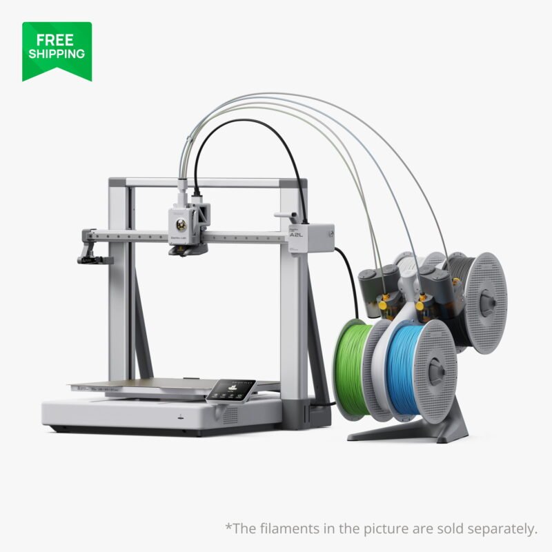 Bambu Lab A2L Combo 3D Printer with AMS lite - AMS lite Spool Holder Studio Shot