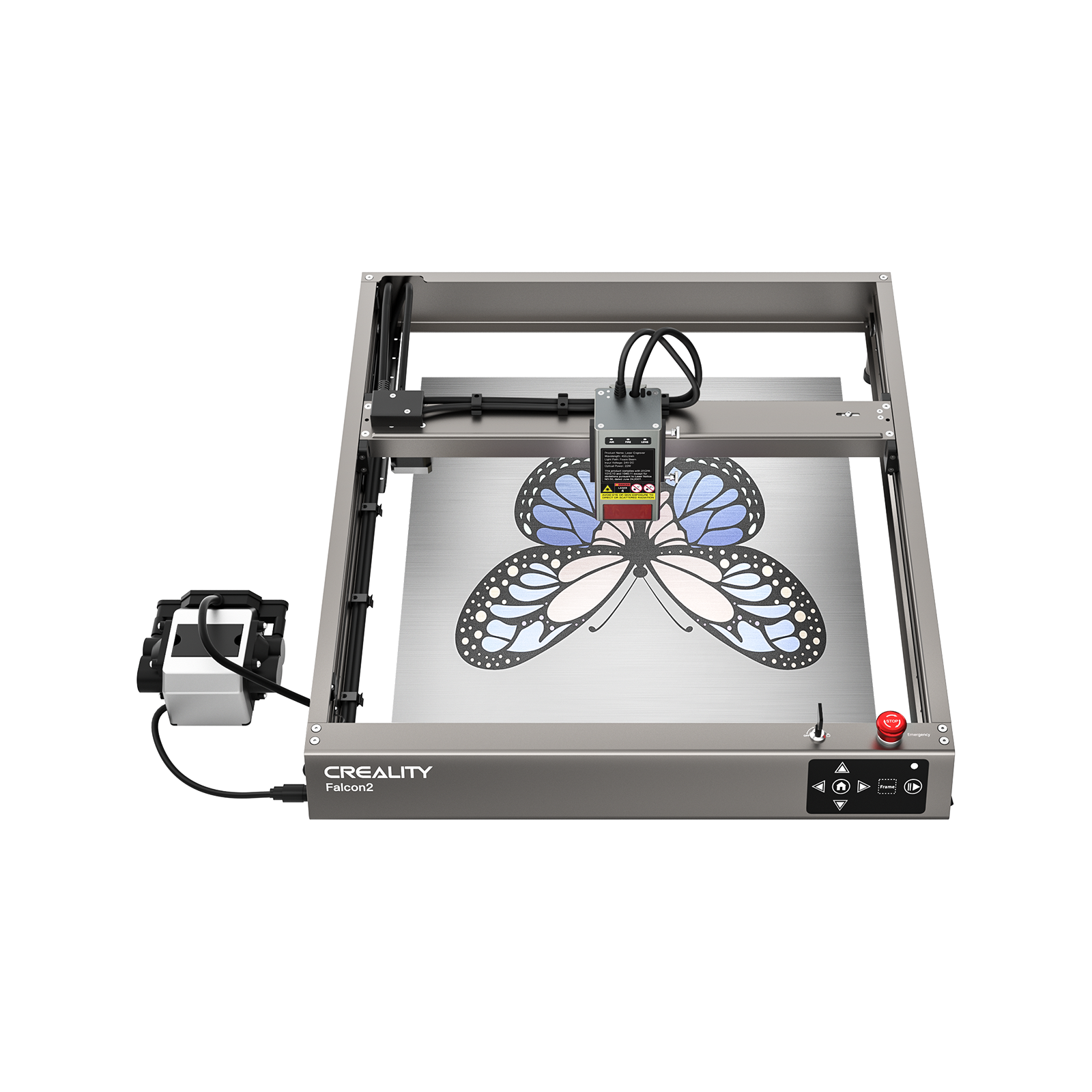 Creality CR-Falcon2 22W Laser Engraver and Cutter - Front View Creality CR-Falcon2 22W Laser Engraver and Cutter - Front View