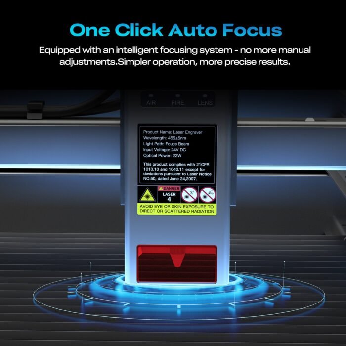 Creality Falcon2 Pro S 22W Laser Engraver - Laser Module Detail