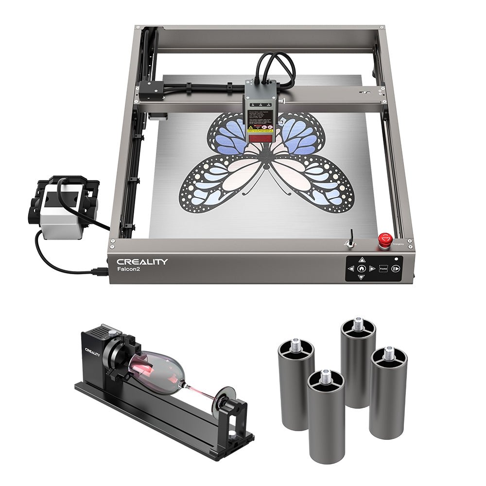 Creality Falcon2 22W and Rotary Kit Pro Upgrade Package - Bundle Overview Creality Falcon2 22W and Rotary Kit Pro Upgrade Package - Bundle Overview