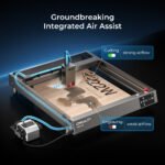 Creality CR-Falcon2 22W Laser Engraver and Cutter - Air Assist Detail