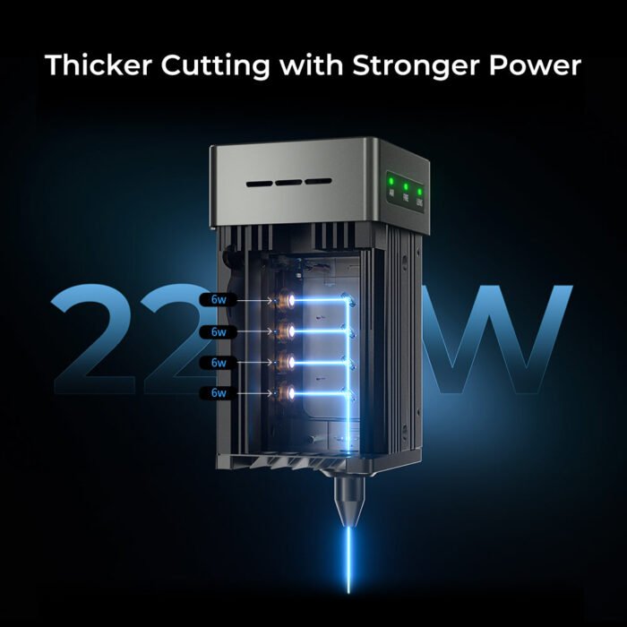 Creality CR-Falcon2 22W Laser Engraver and Cutter - Laser Module Detail
