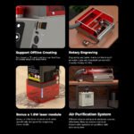 Creality Falcon2 Pro 60W Pro-Safe Laser Engraver & Cutter - Feature Highlights