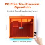 Toocaa NOVA Advanced-20W Laser Engraver - Top View with Touchscreen Control Panel