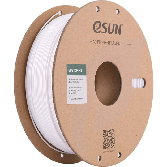 1717591186264 eSUN ePETG+HS Solid White 1.75mm - Image 1