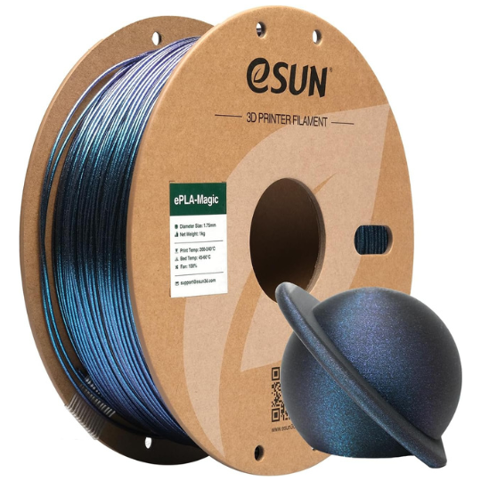 1717670108347 eSUN ePLA-Magic Dark Twinkling Blue 1.75mm - Image 1