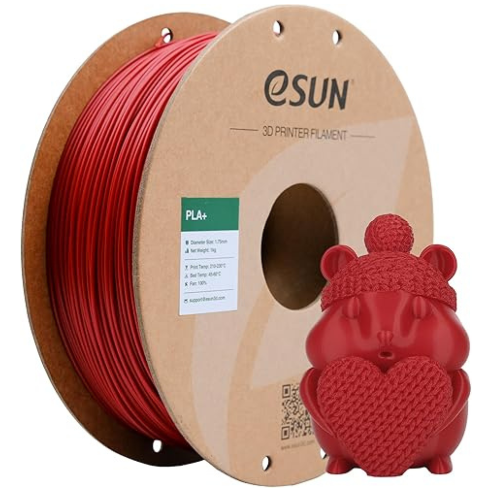 173875578410W-13 eSUN PLA+ Fire Engine Red 1.75mm - Image 1