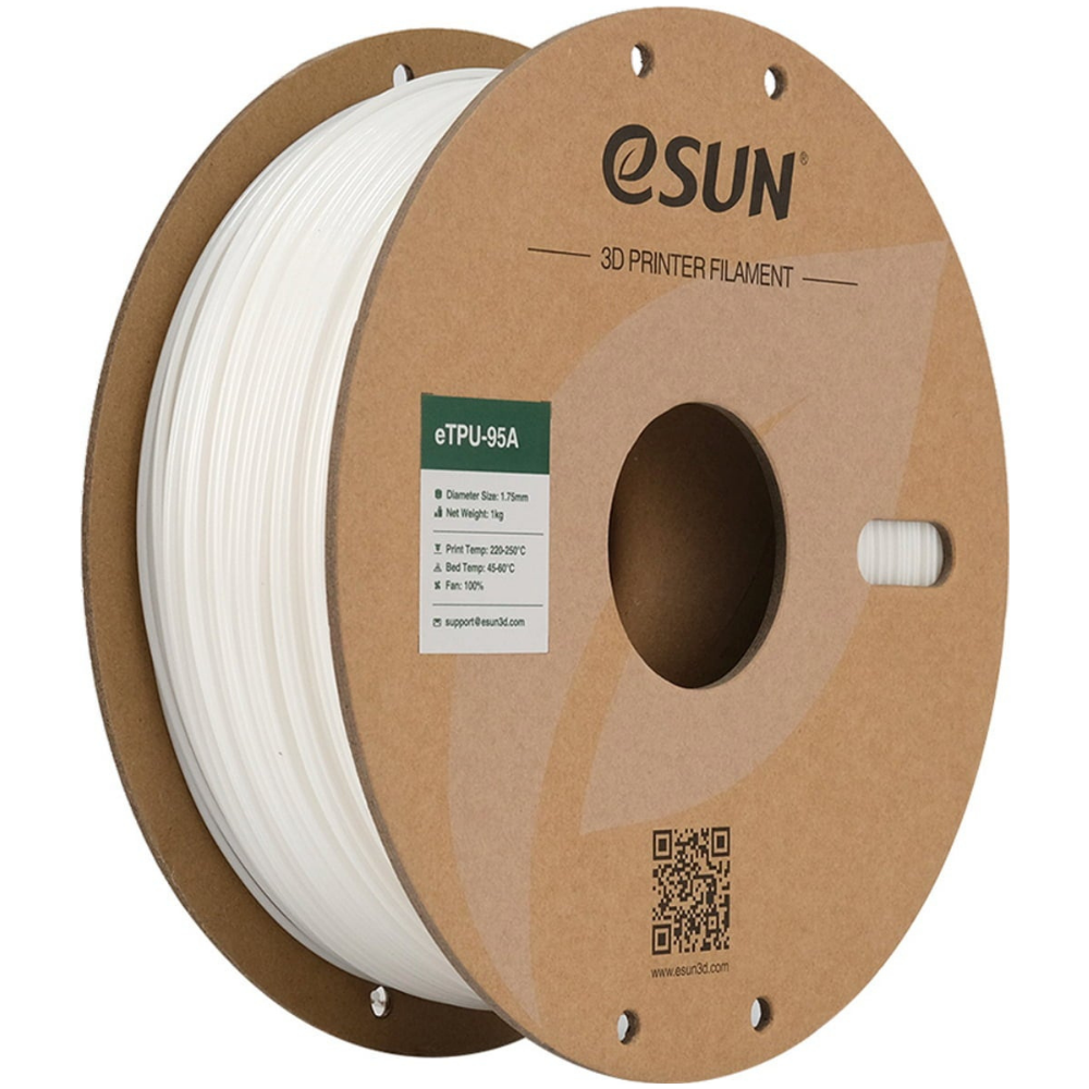 1739364999140 eSUN eTPU-95A White 1.75mm - Image 1