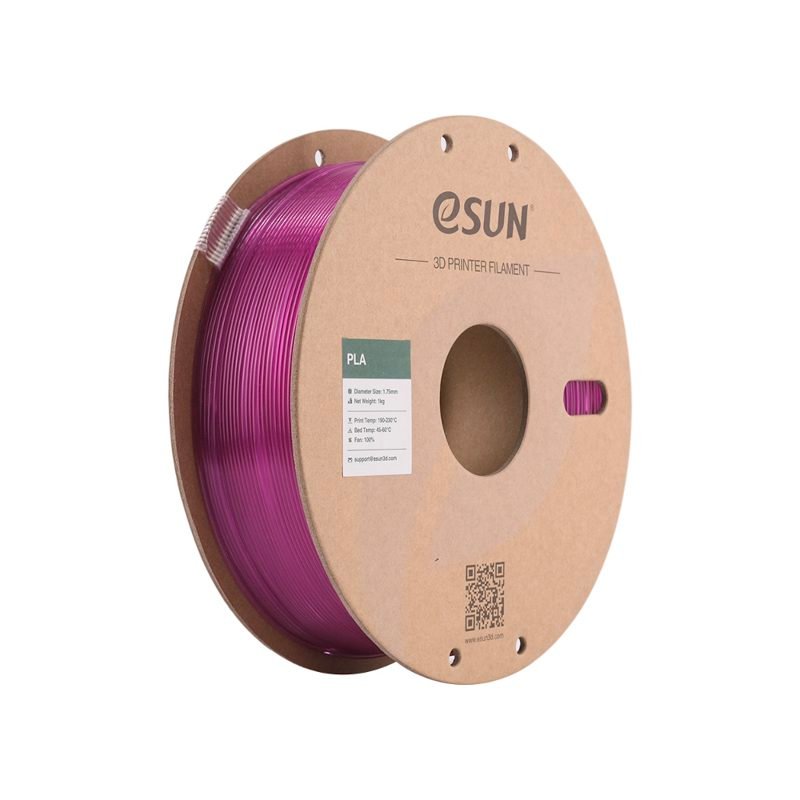 17430715411552688-1-1 eSUN PLA Translucent Purple 1.75mm - Image 1