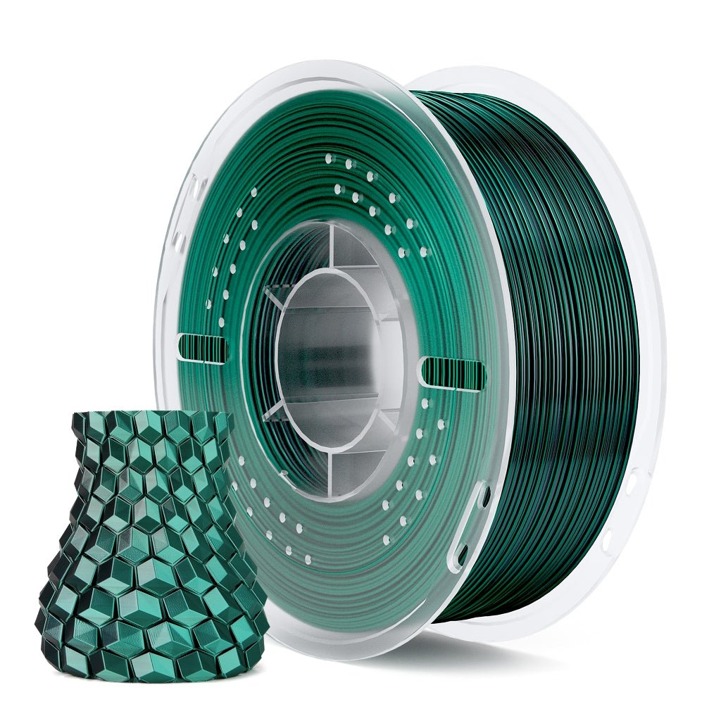 PLA_1KG_1.75mm ELEGOO PLA Silk Black Green 1.75mm - Image 1