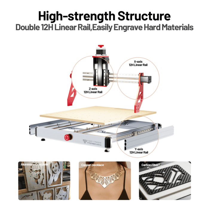 TwoTrees TTC450 Ultra CNC Router Machine - Image 3