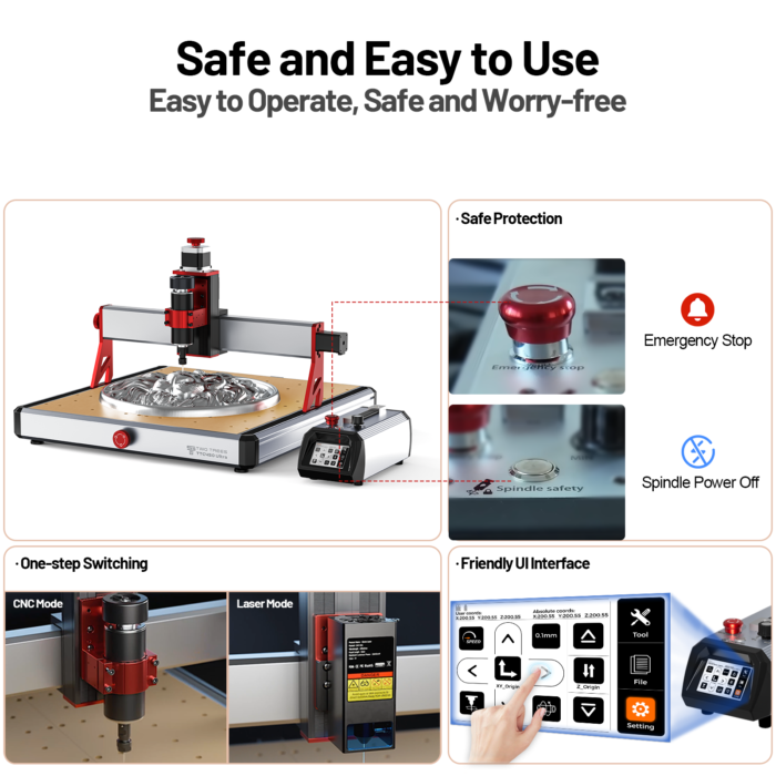 TwoTrees TTC450 Ultra CNC Router Machine - Image 6