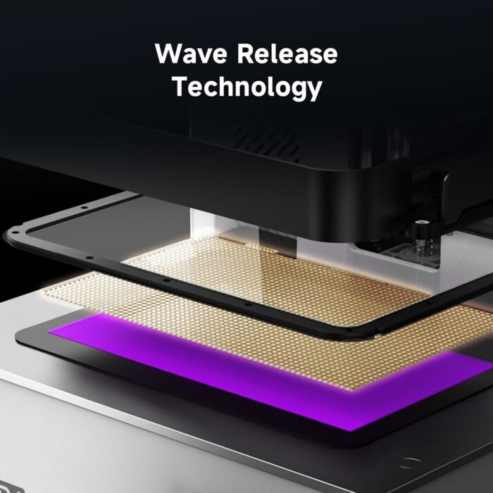 Anycubic Photon P1 resin 3D printer Wave Release Technology release film with purple UV light