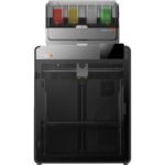 Anycubic Kobra S1 Max Combo FDM 3D Printer front view showing ACE 2 Pro loaded with four colour filament spools