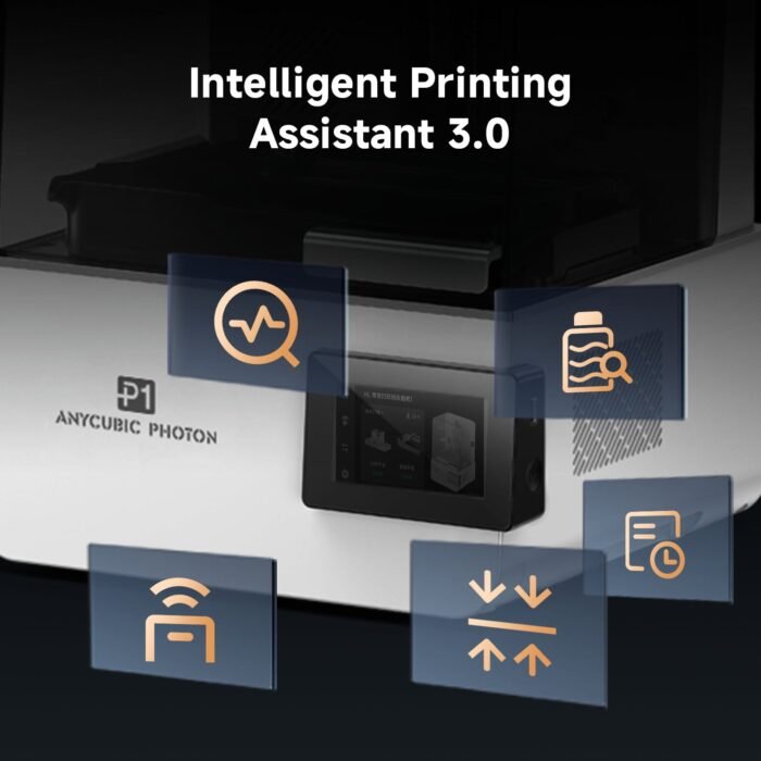 Anycubic Photon P1 resin 3D printer Intelligent Printing Assistant 3.0 feature graphic