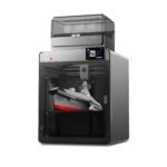Anycubic Kobra S1 Max Combo FDM 3D Printer angled view with enclosed CoreXY chamber and 4.3-inch touchscreen