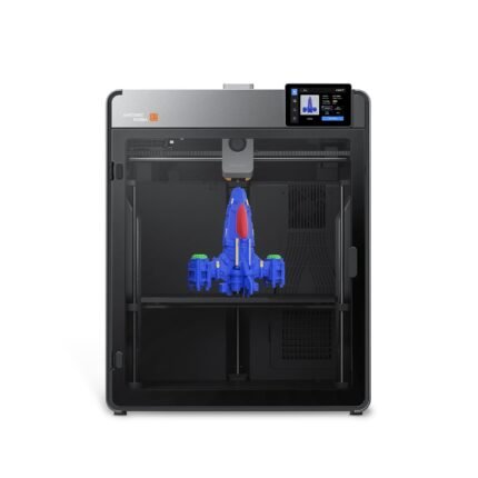 Anycubic Kobra S1 Max FDM 3D Printer front view with 4.3-inch touchscreen and enclosed CoreXY chamber on white background