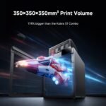 Anycubic Kobra S1 Max Combo FDM 3D Printer 350x350x350 mm print volume, 174 percent bigger than the Kobra S1 Combo